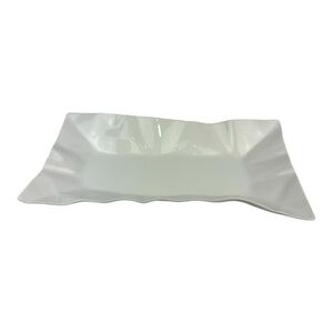 Dudson Fine China Wavy White Rectangular Serving Platter Rare